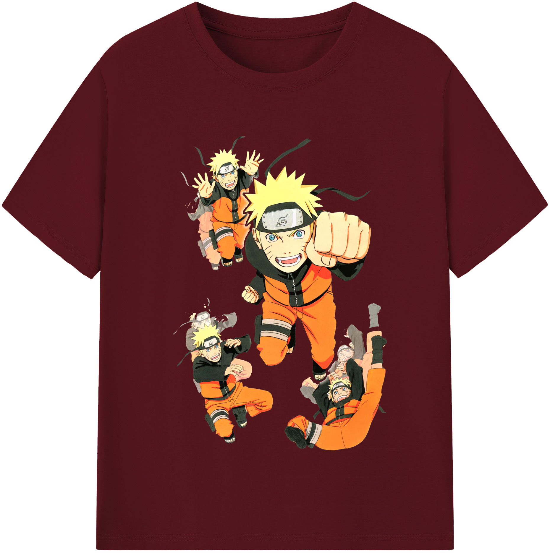（画像用） NARUTO -ナルト- うずまき ナルト Uzumaki Naruto 綿100％半袖Tシャツ（フロントプリント）